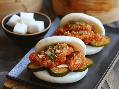 Bao Sandwiches with K-Chicken