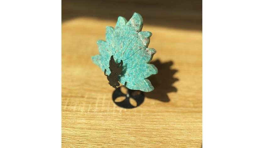 Amazonite Kitsune - 9 Tailed Fox (170g)