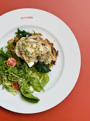 Roesti  Mushroom Fricasee