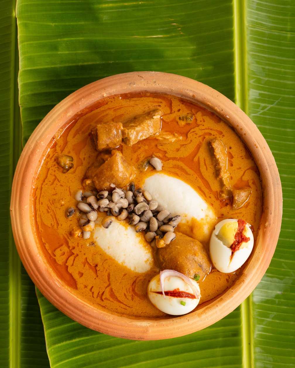 Omotuo with groundnut soup