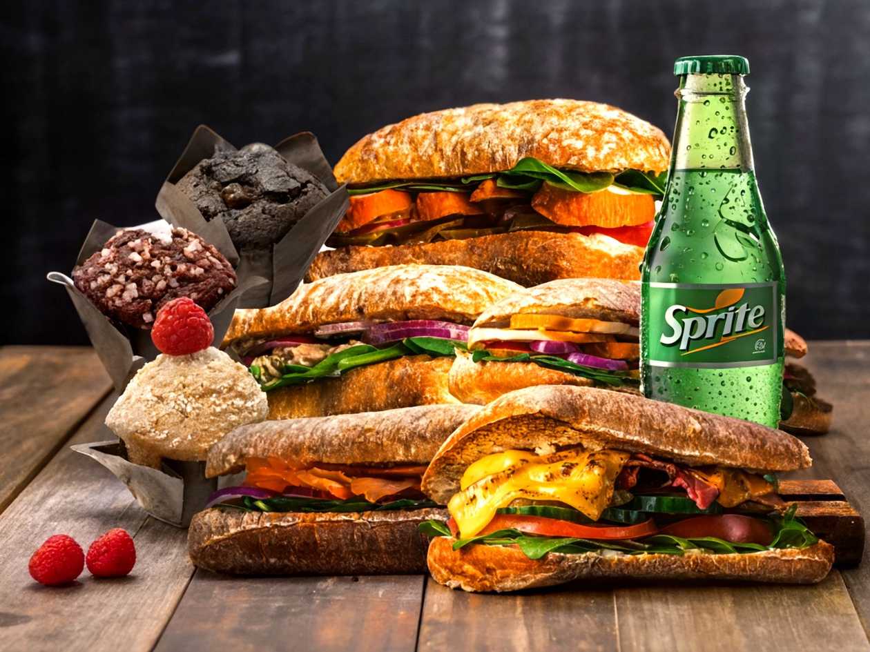 Panini + Muffin + Drink