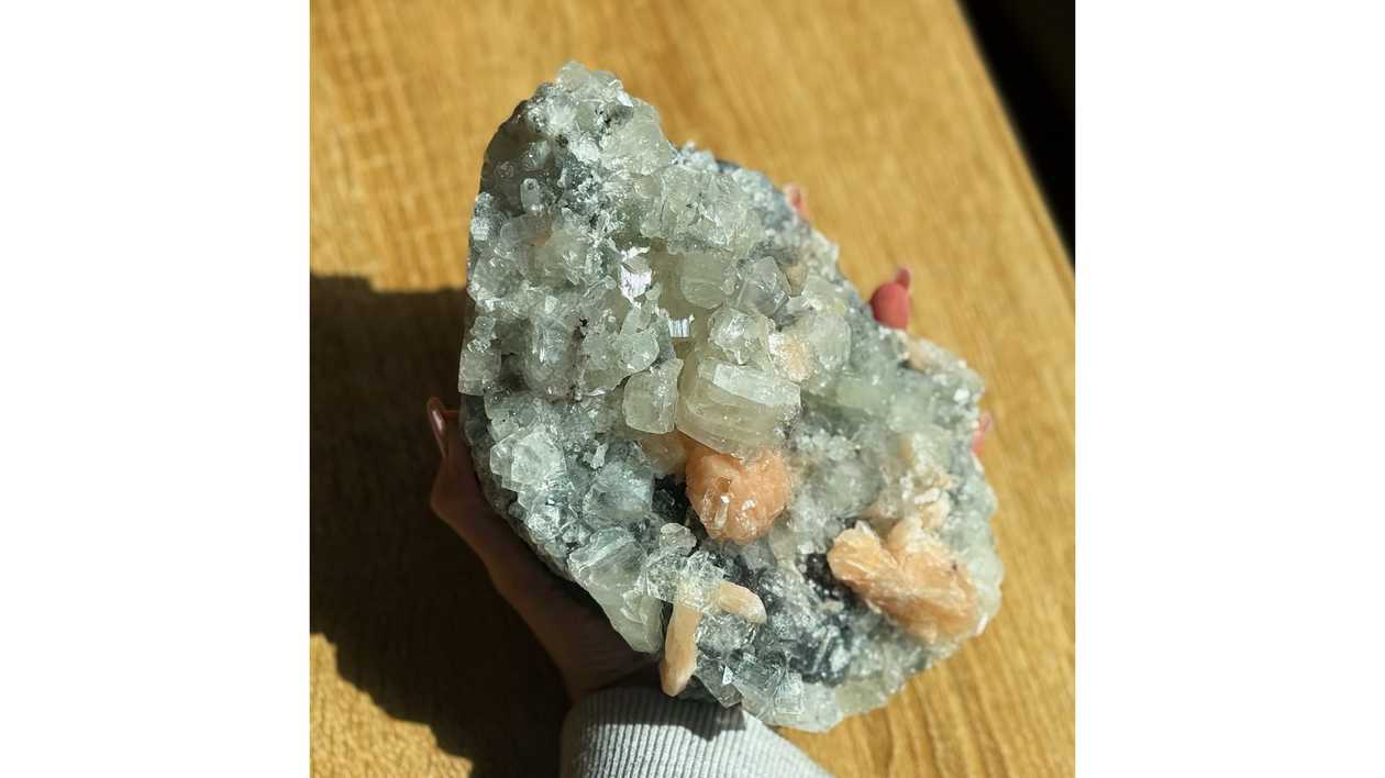 Celestial Bloom Stilbite & Apophyllite Cluster (1.96kg)