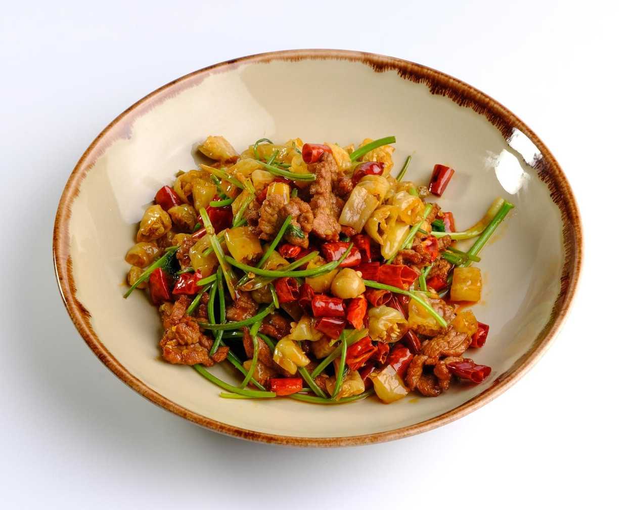 138. Beef with Pickled Chili Peppers (spicy)