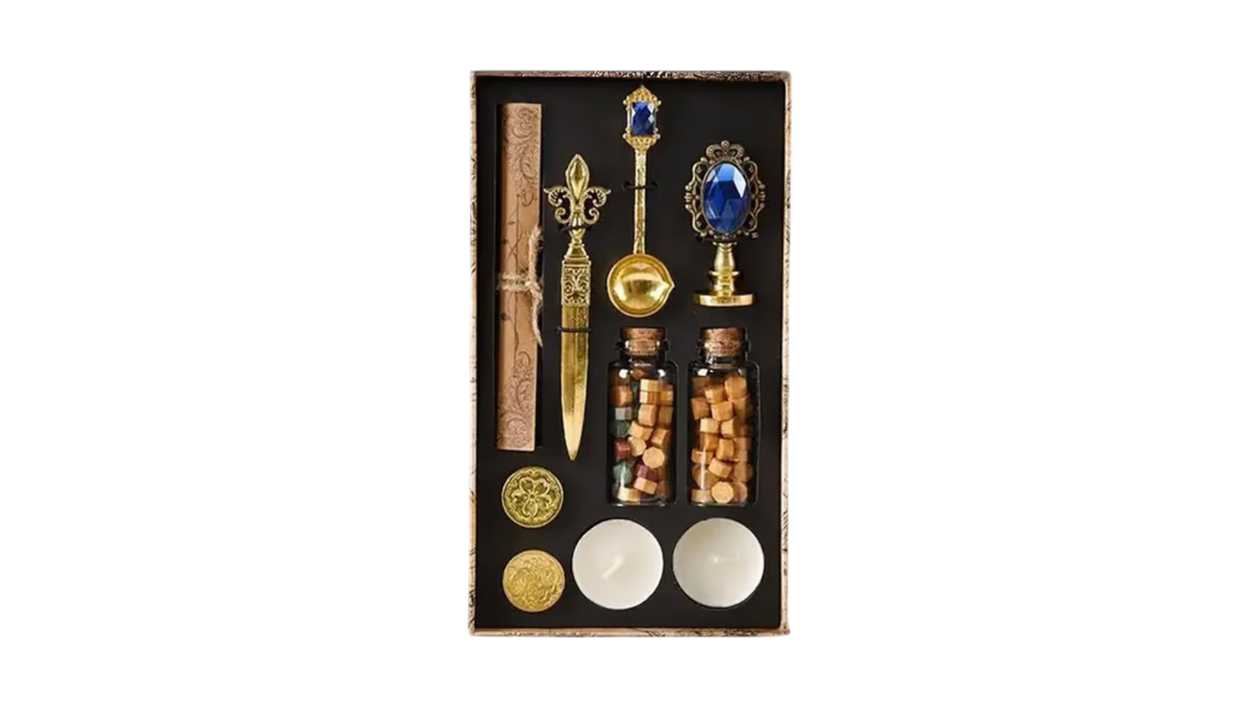 Blue Seal and Candle Set