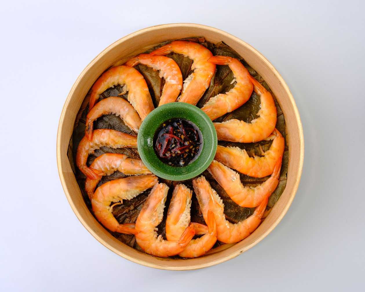 101. Bamboo Basket Steamed Wild Prawns (300gr)