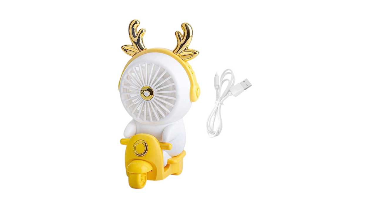 Antler Cooling Fan (Ventilator) - USB Powered (Yellow)