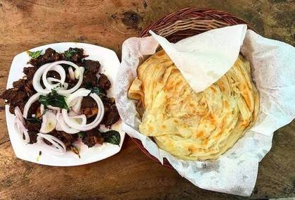 Kerala Porotta & BDF ( beef dry fry ) & Gravy