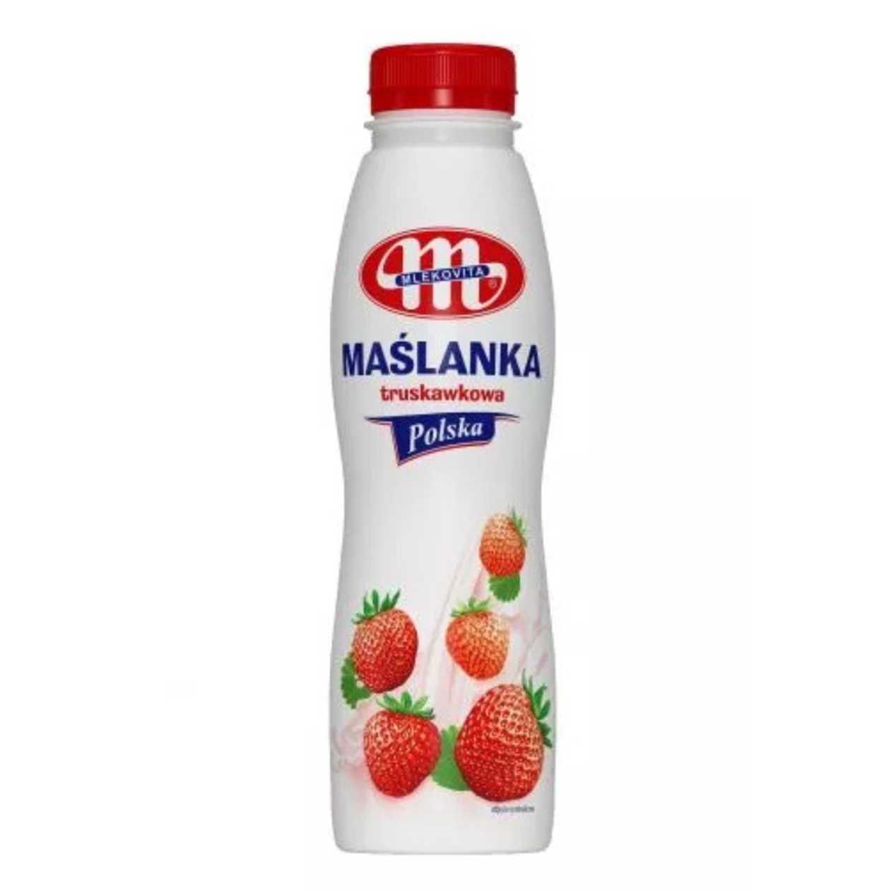 Maślanka Truskawkowa Mlekovita 400g (expires soon)