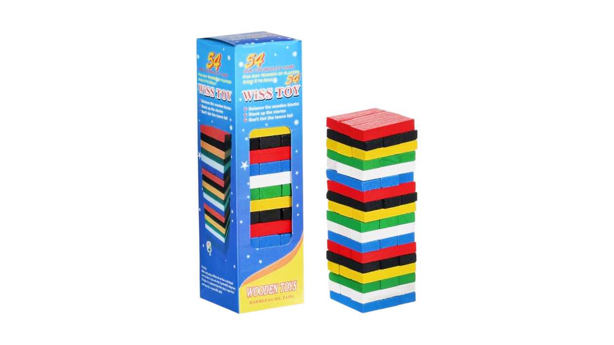 Mini Jenga Wiss Toy (Colorful)