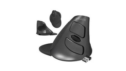 Delux M618G DB wireless 2.4G vertical mouse