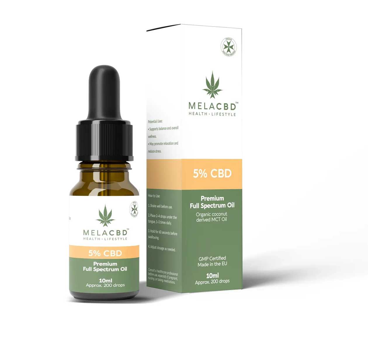 MelaCBD 5%, 10ml Full Spectrum