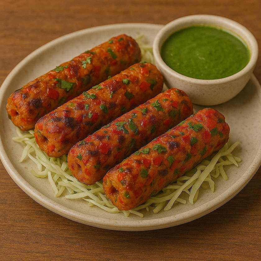 Veg Gilafi Seekh Kebab