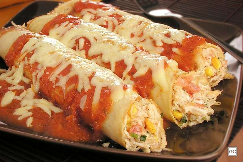 Chicken Pancake with Cream Cheese