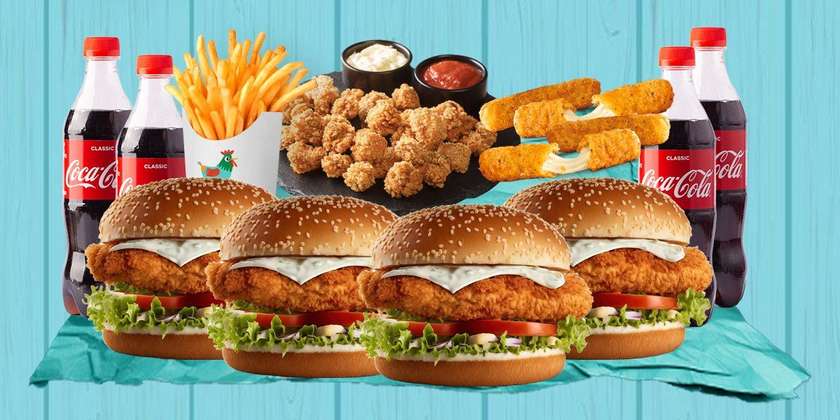 4-Person Burger Menu