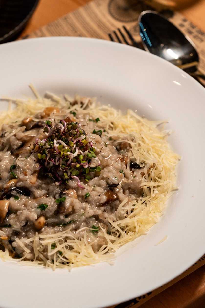 Mushroom risotto