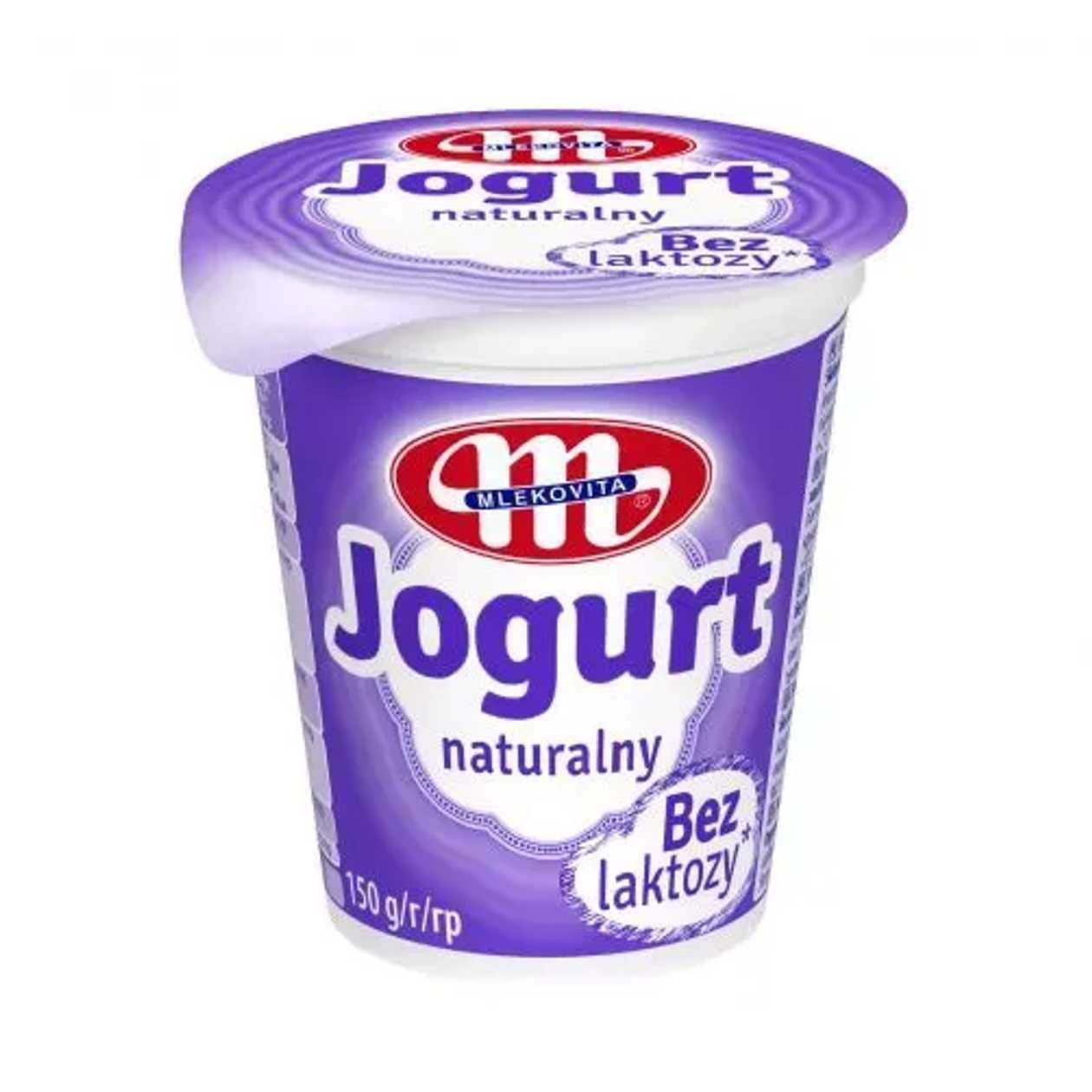 Jogurt Polski Naturalny Bez Laktozy Mlekovita 150g (expires soon)