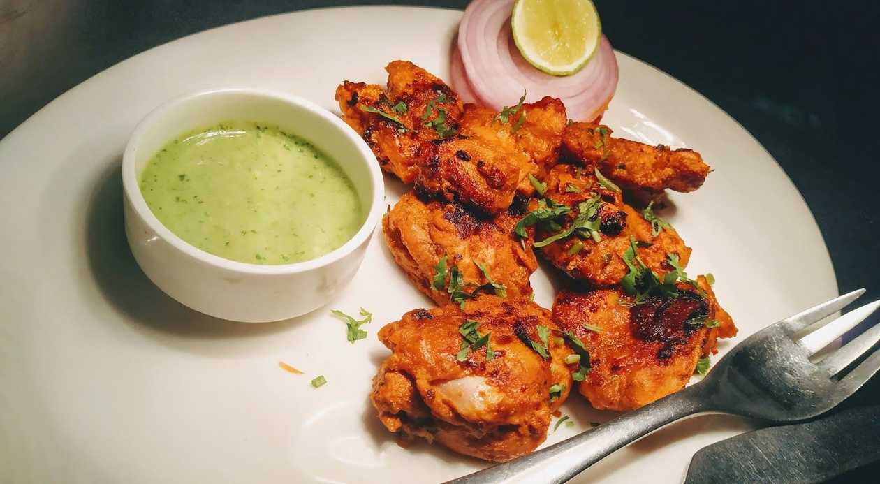 Chicken Tikka with Egg Sauce