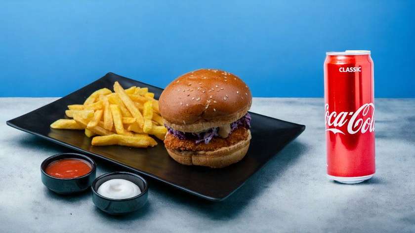 Red Cabbage Burger Combo