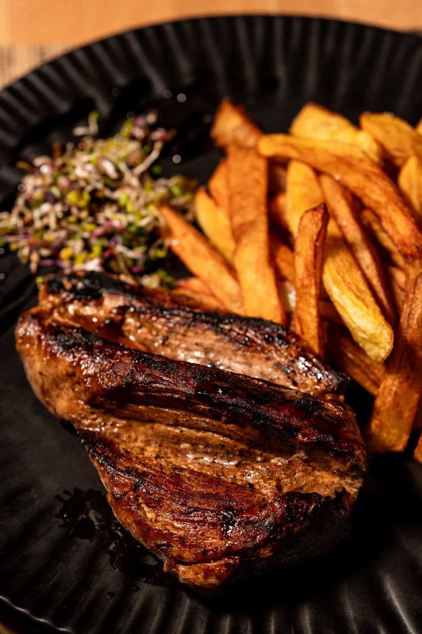 Pork tenderloin with fries