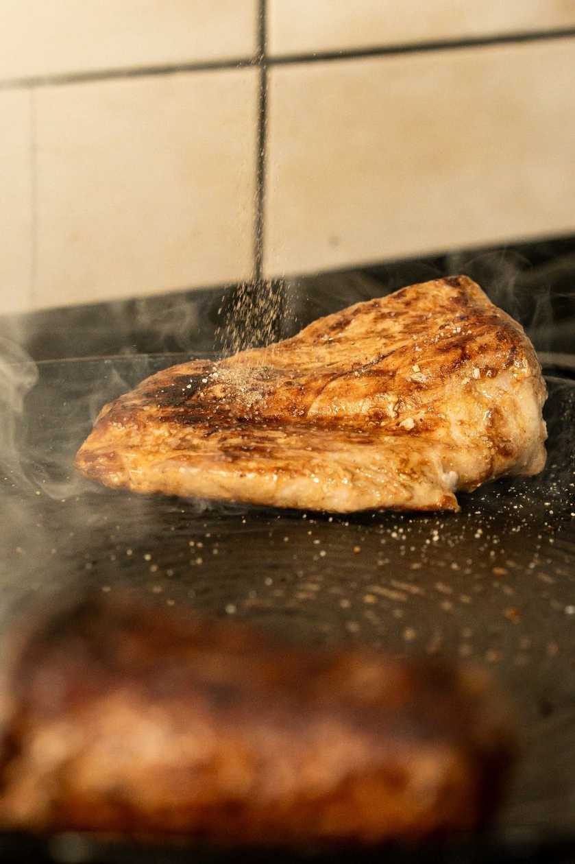 Pork neck with fries