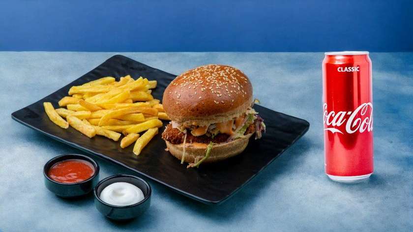 Coleslaw Cabbage Burger Combo