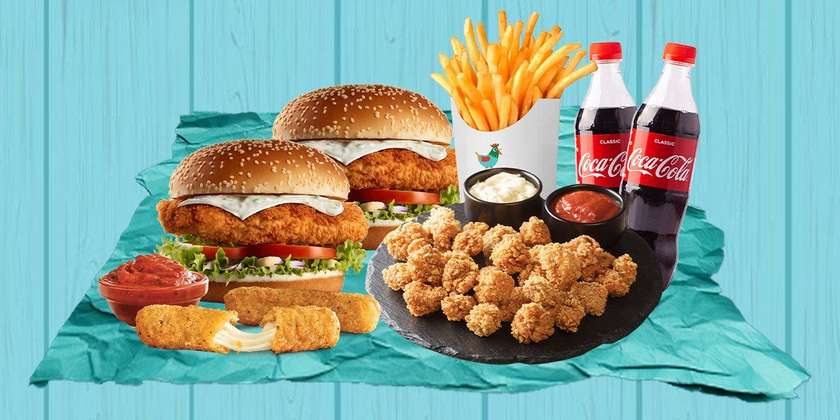2-Person Burger Menu