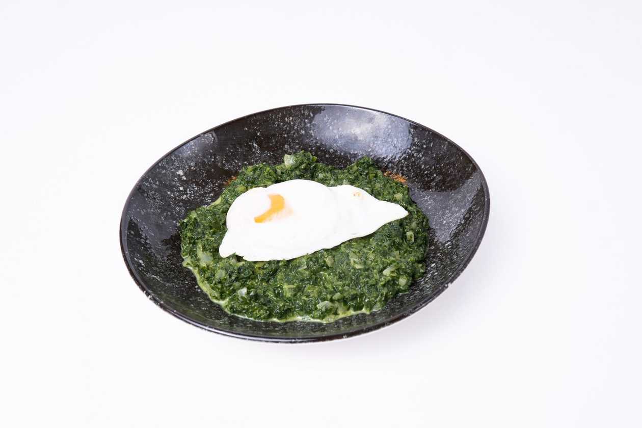 Spinach With Egg