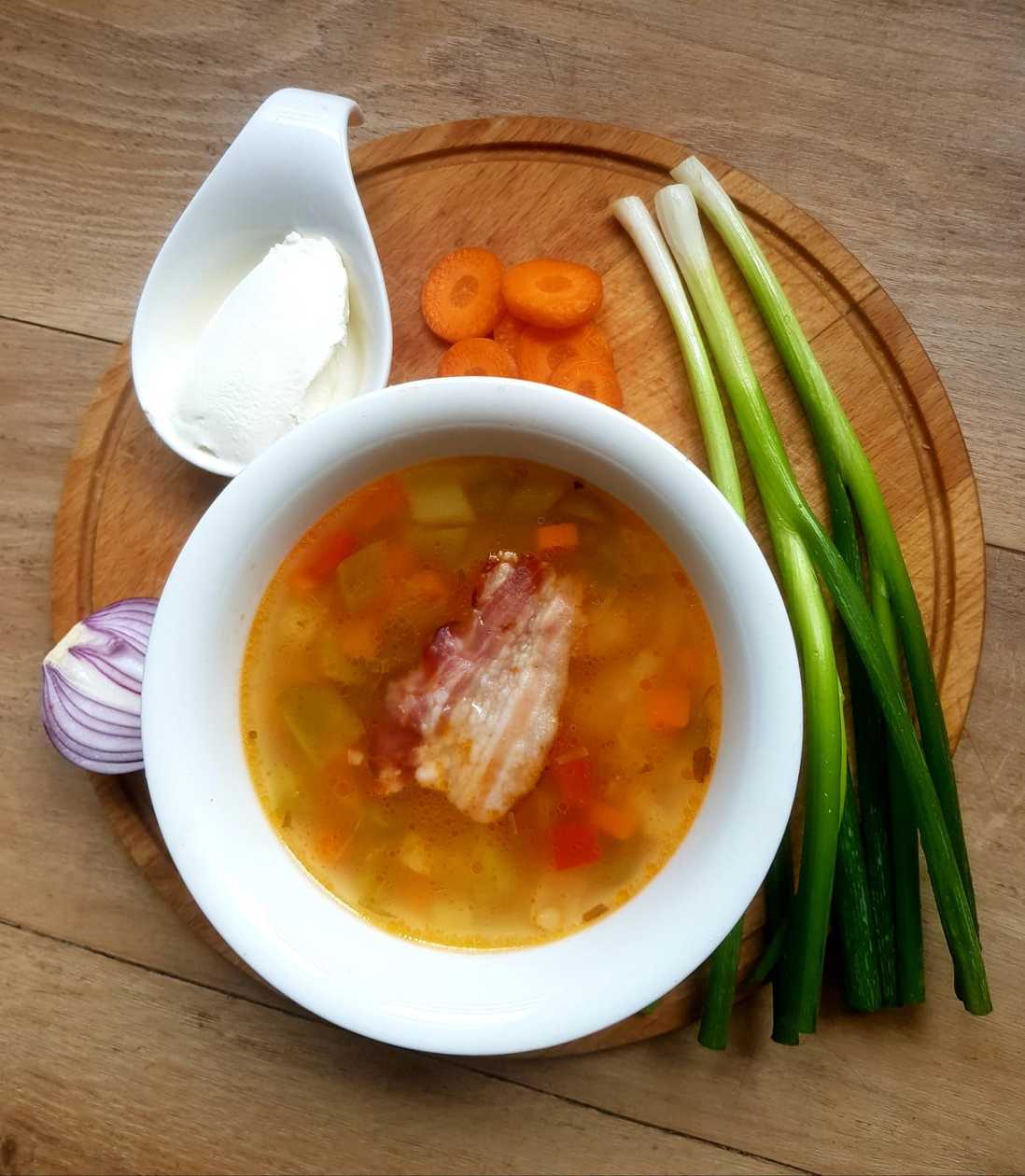 Ciorba De Fasole Cu Ciolan