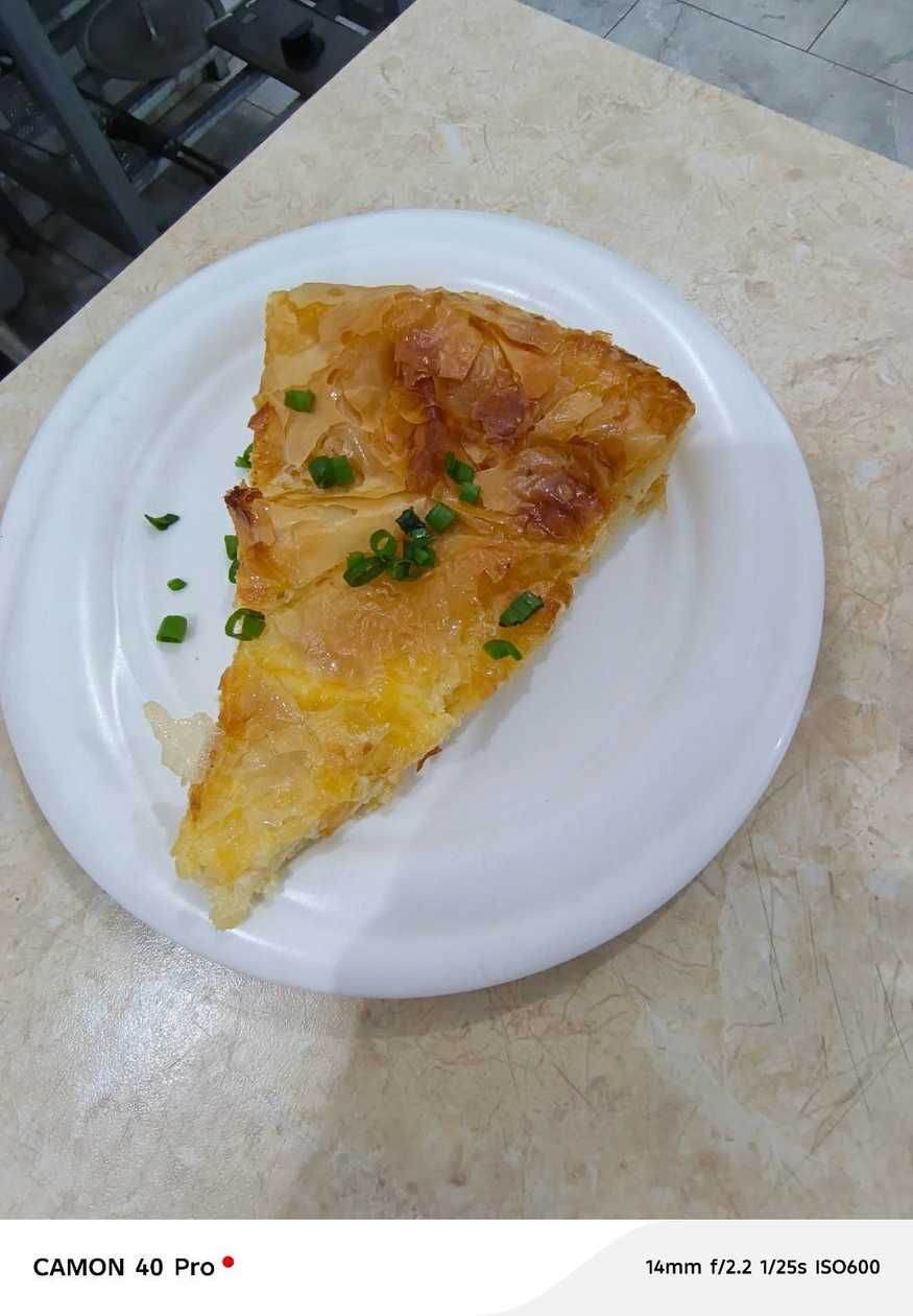 Banitsa, pastry with Bulgarian white cheese