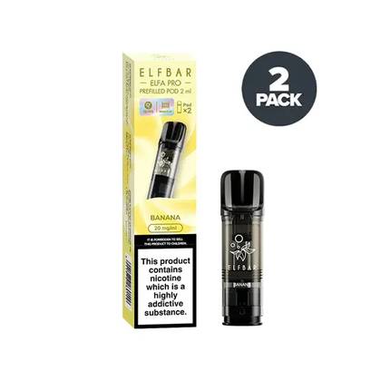 ELFBAR ELFA PRO Prefilled Pod Pack of 2 Banana 20mg