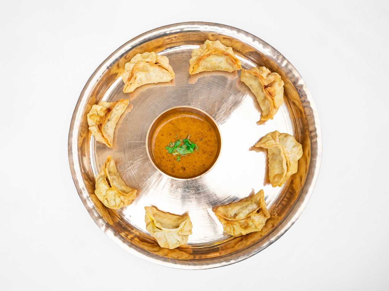 Chicken Ragi Momo Steamed