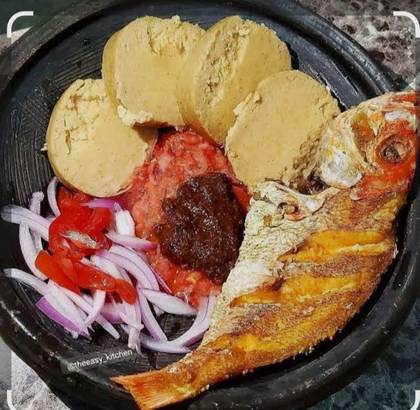 Fante kenkey With Fish