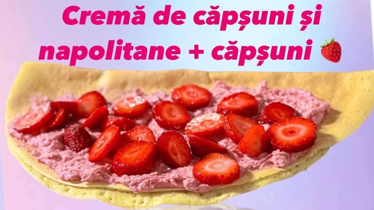 Ruby Pancake with Fresh Strawberries