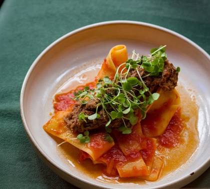 "Pappardelle All'Ragout" de Novilho