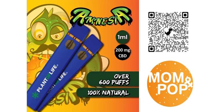 π Plant of Life 20% CBD Vape, 1ml / Amnesia