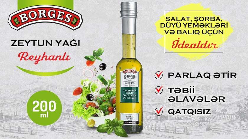 Borges Olive Oil FRESH BASIL 200ml