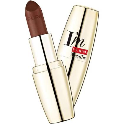 Pupa I’M Metallic Lipstick - 003 DEEP BROWN