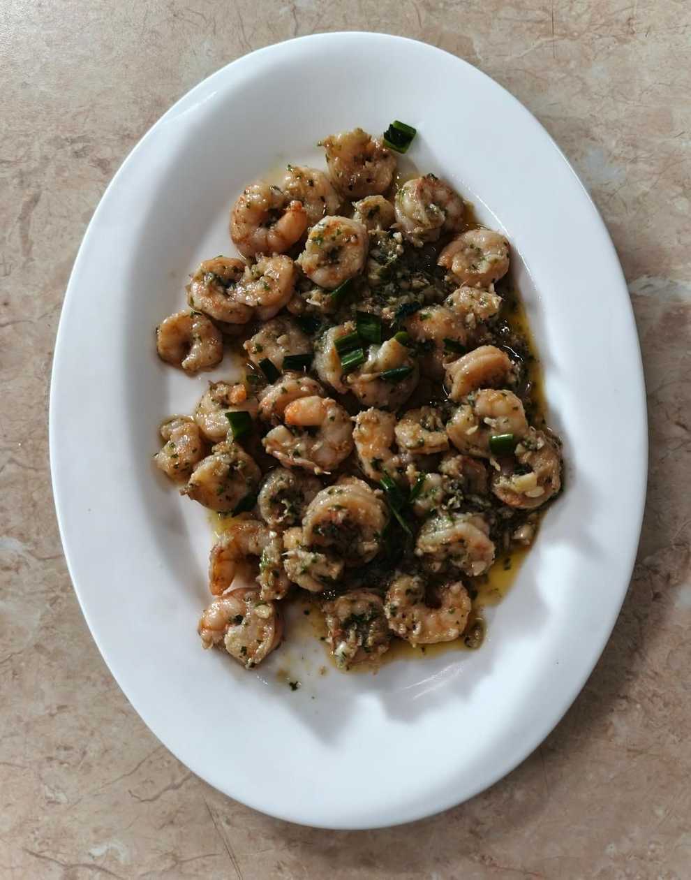 Shrimps in garlic butter