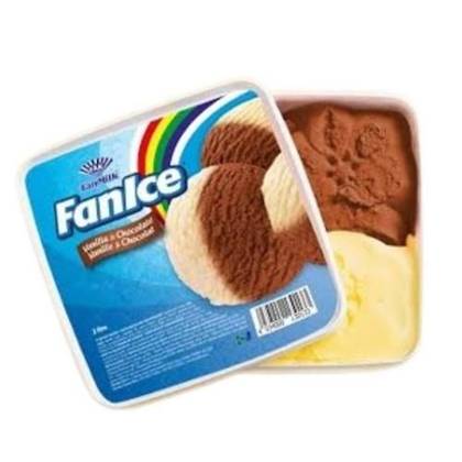FanIce Vanilla and Chocolate Ice Cream 2 litres