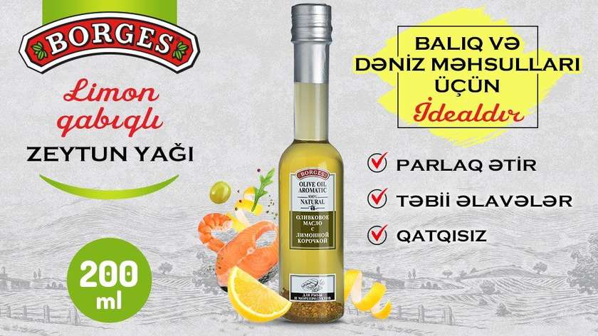Borges Olive Oil LEMON 200ml