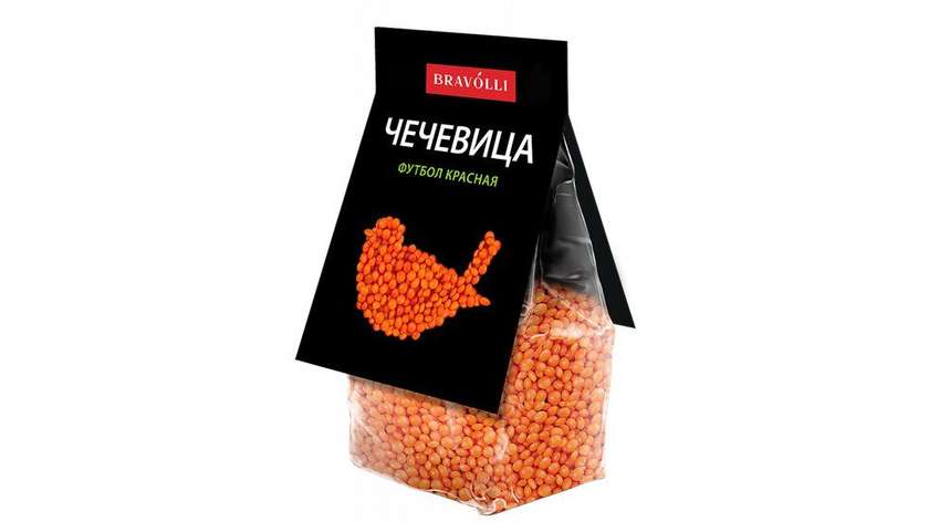 Bravolli FUTBOL Red Lentils 350g