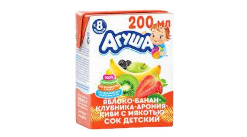 Aguşa Juice 200g Apple Banana Strawberry Kiwi