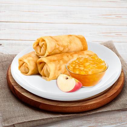 Млинці з яблуками