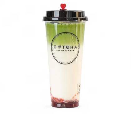 Strawberry matcha latte