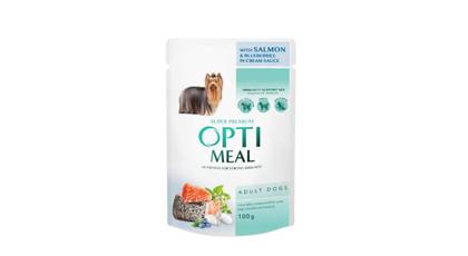 Optimeal Moist Dog Food, Salmon And Blueberries In Sauce 100 G