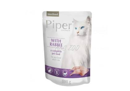 Piper Cat Sterilised food in sachet with rabbit meat 100 g