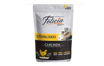 FELICIA Wet cat food pouch for sterilized cats, with Chicken 85g