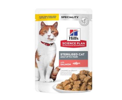 HILL'S SCIENCE PLAN YOUNG ADULT STERILISED SALMON 85G