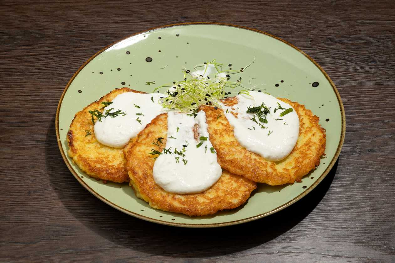 Potato Pancakes with Salmon
