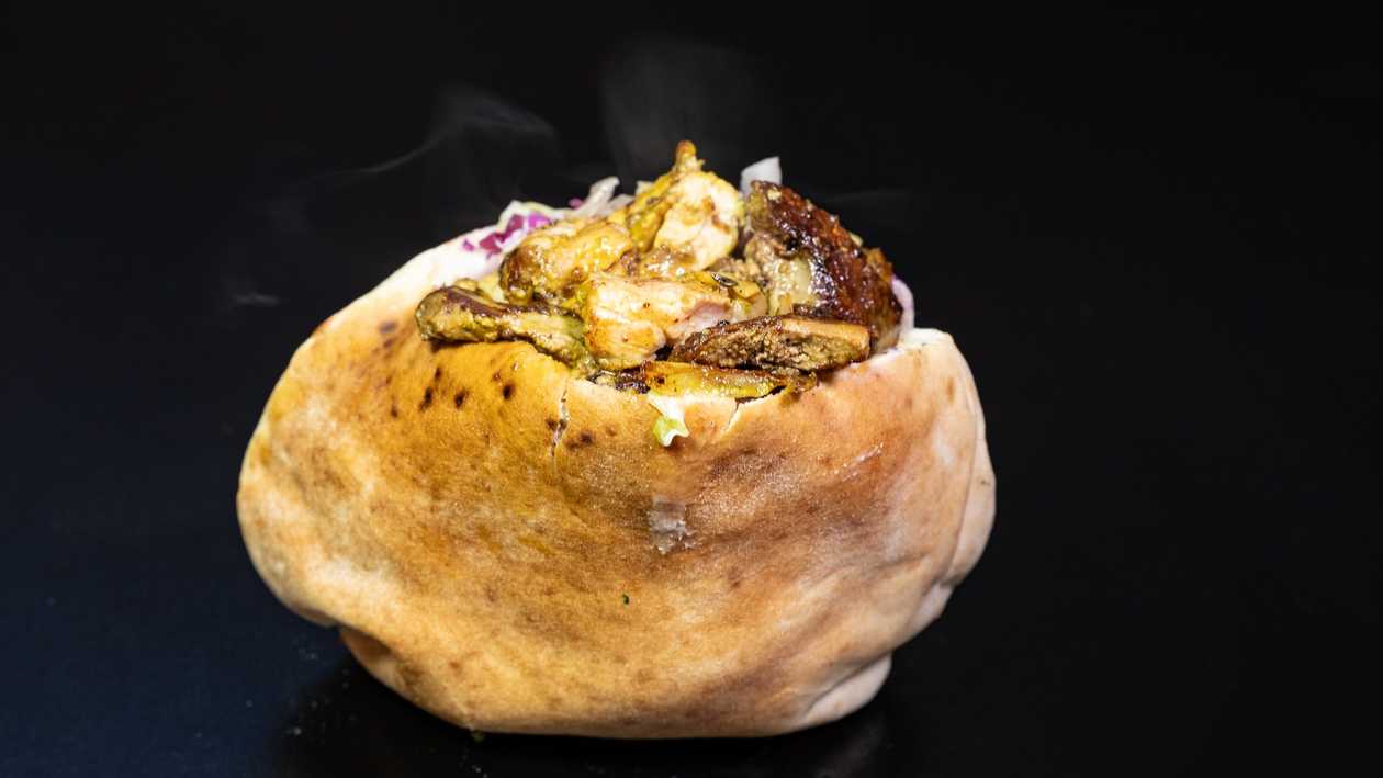 100% Lamb Shaorma Pita